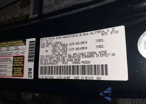 2024 Toyota Tacoma Limited z USA, uszkodzony, nr VIN 3TMLB5JN1RM036157